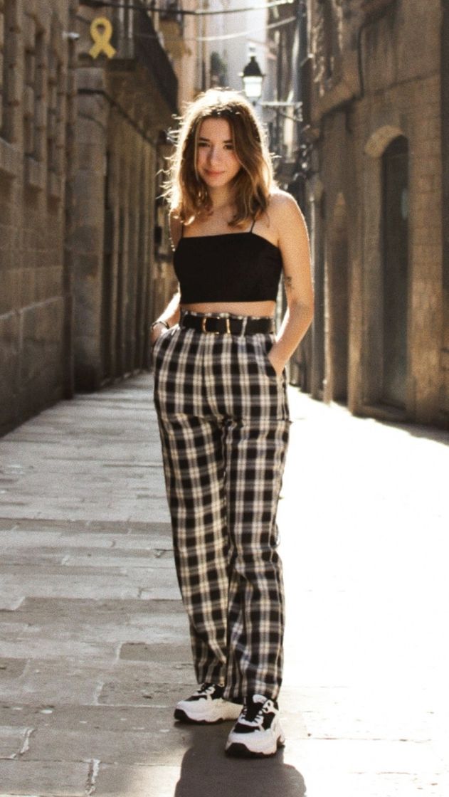 Moda Pantalones de cuadros Shein