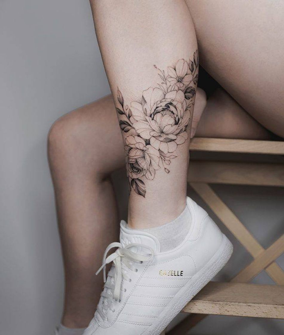 Social Tatto de flores