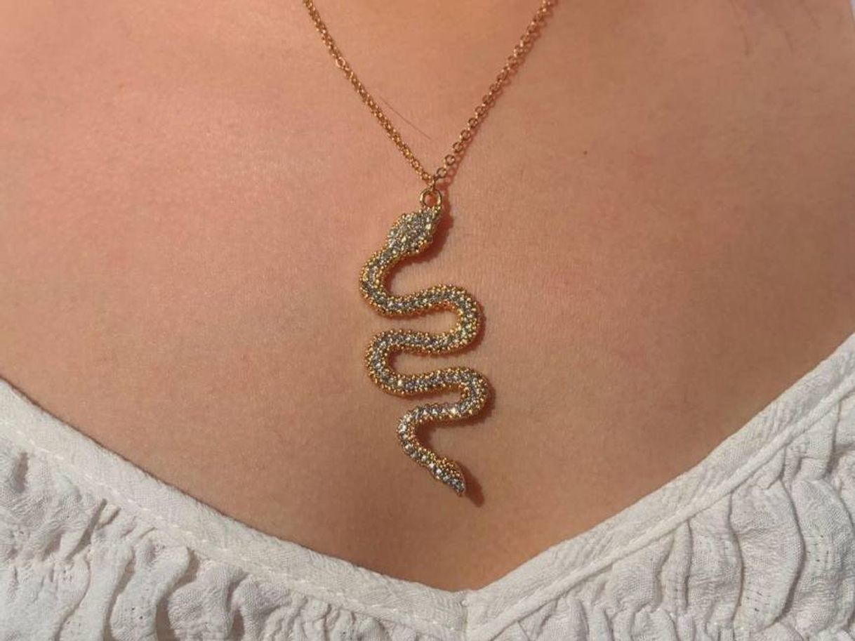 Social Corrente com pingente de cobra💓