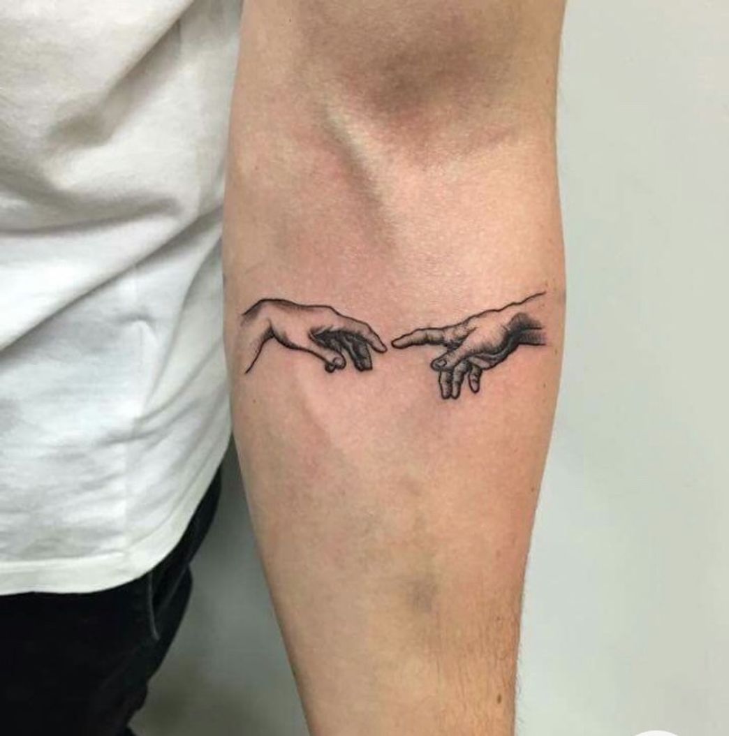 Moda tattoo A Criação de Adão