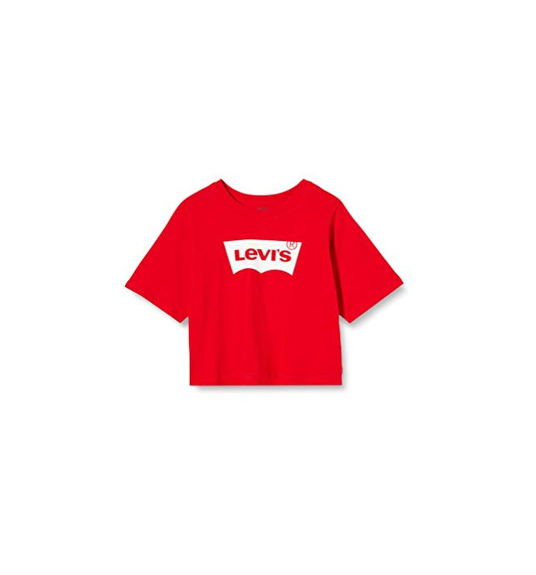 Social Levi's Kids Lvg Light Bright Cropped Top Camiseta Super Red para Niñas