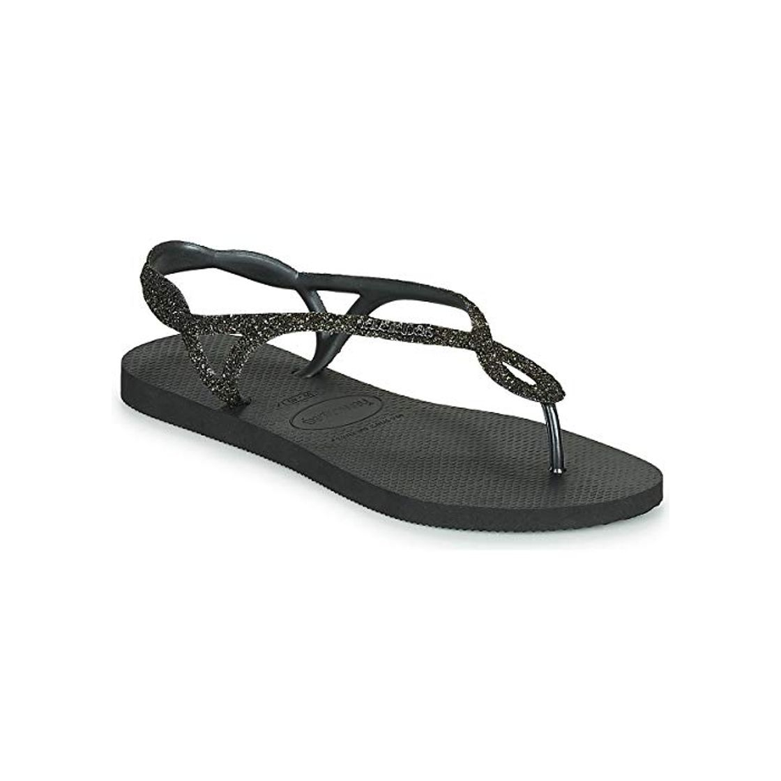 Fashion Havaianas HAV Luna Premium, Sandalia Mujer, Negro