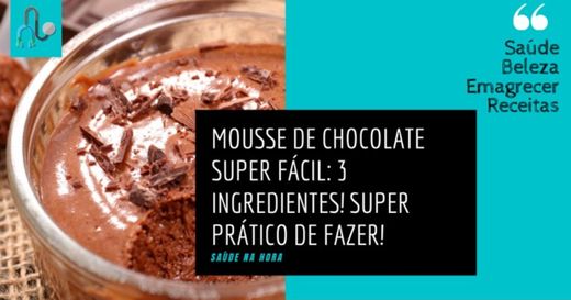 Mousse de Chocolate Fácil e Simples