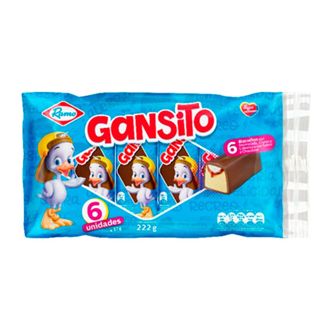 Fashion Ponque Gansito caja x 14 unidades