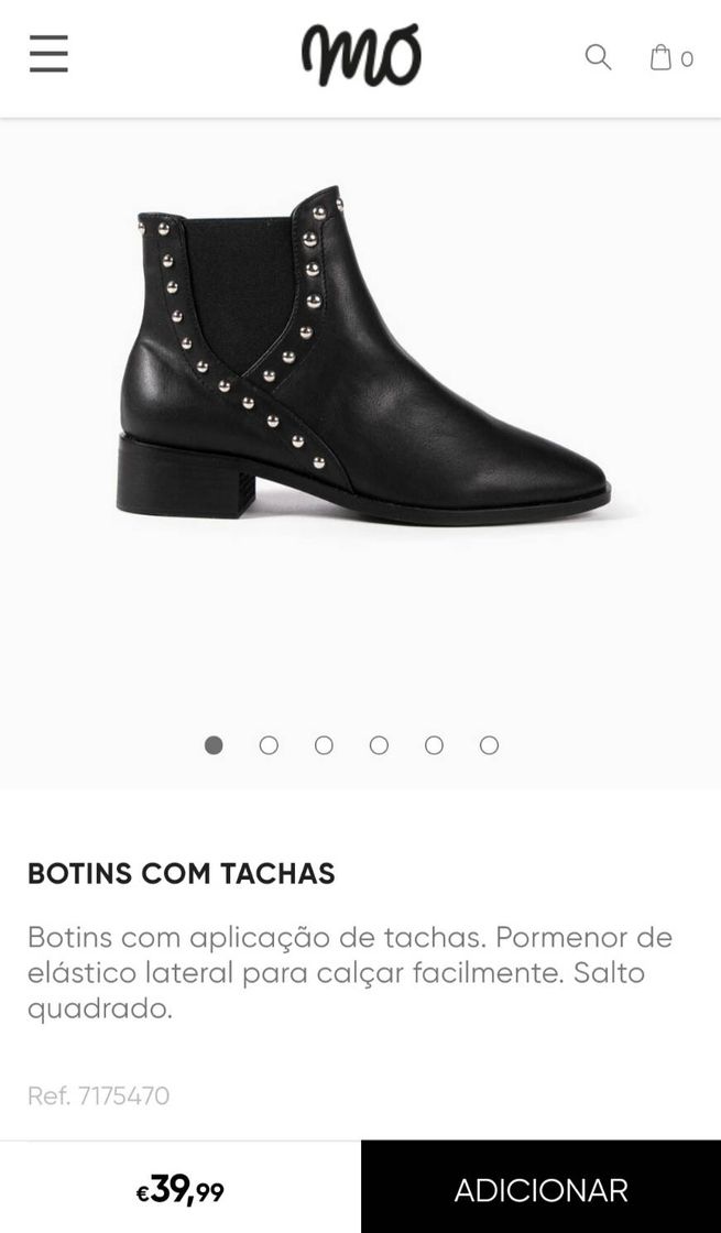 Fashion Botins com tachas | MO 