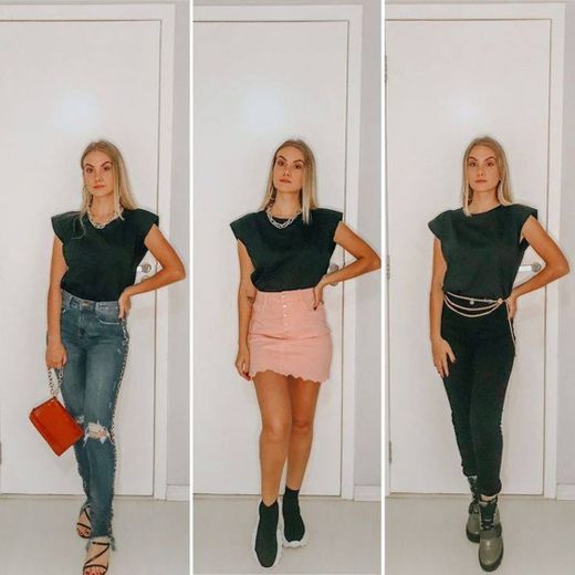 1 peça 3 looks