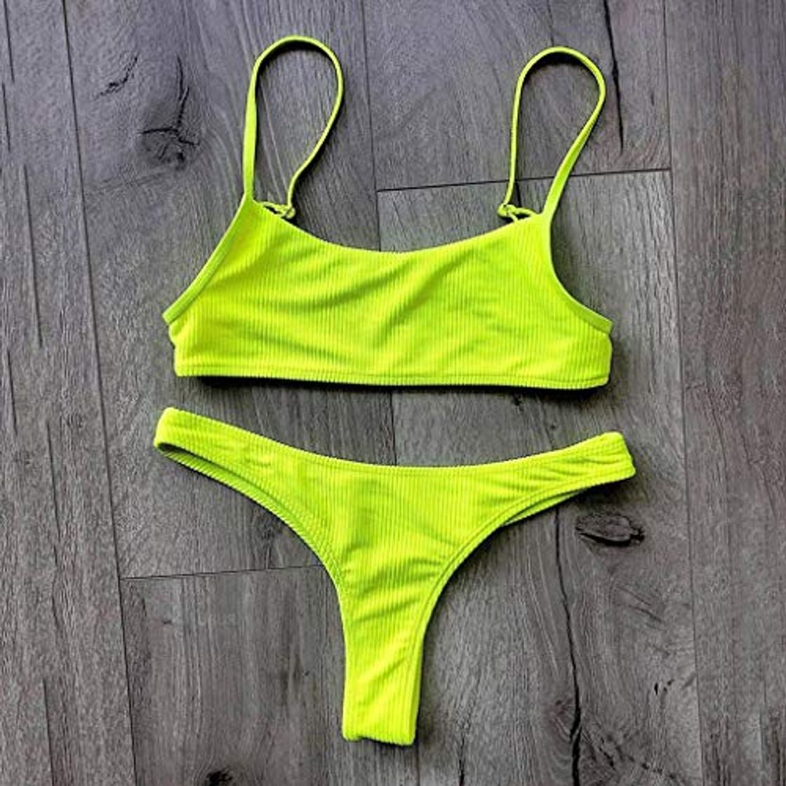 Moda Diaod Sexy Bikinis Bikini Empuje hacia Arriba Traje de baño Mujer Traje