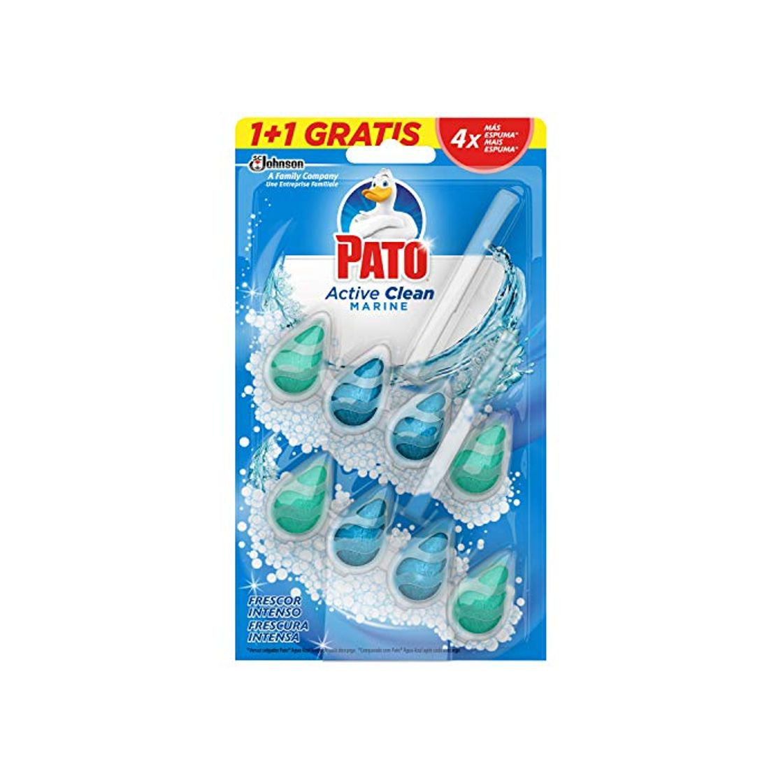 Products Pato - Active Clean colgador para inodoro, frescor intenso, perfuma y desinfecta,