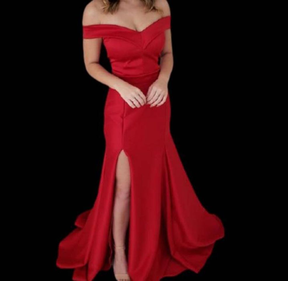 Fashion Vestido vermelho espetacular