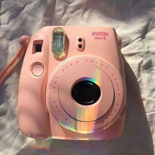   Pink painted Polaroid
