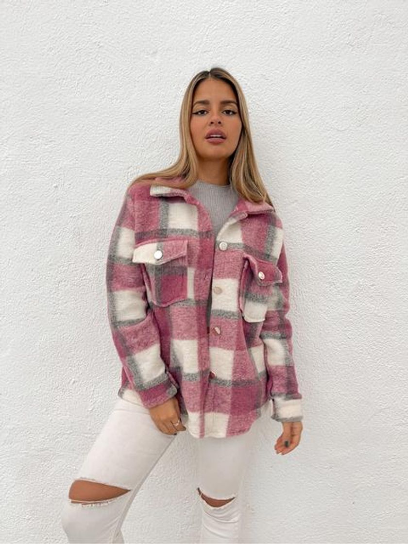 Fashion SOBRECAMISA OVERSIZE CUADROS 