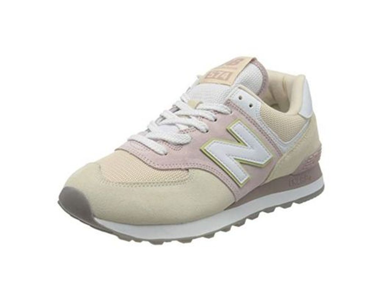 Moda New Balance 574 WL574LBL Medium, Zapatillas para Mujer, Pink