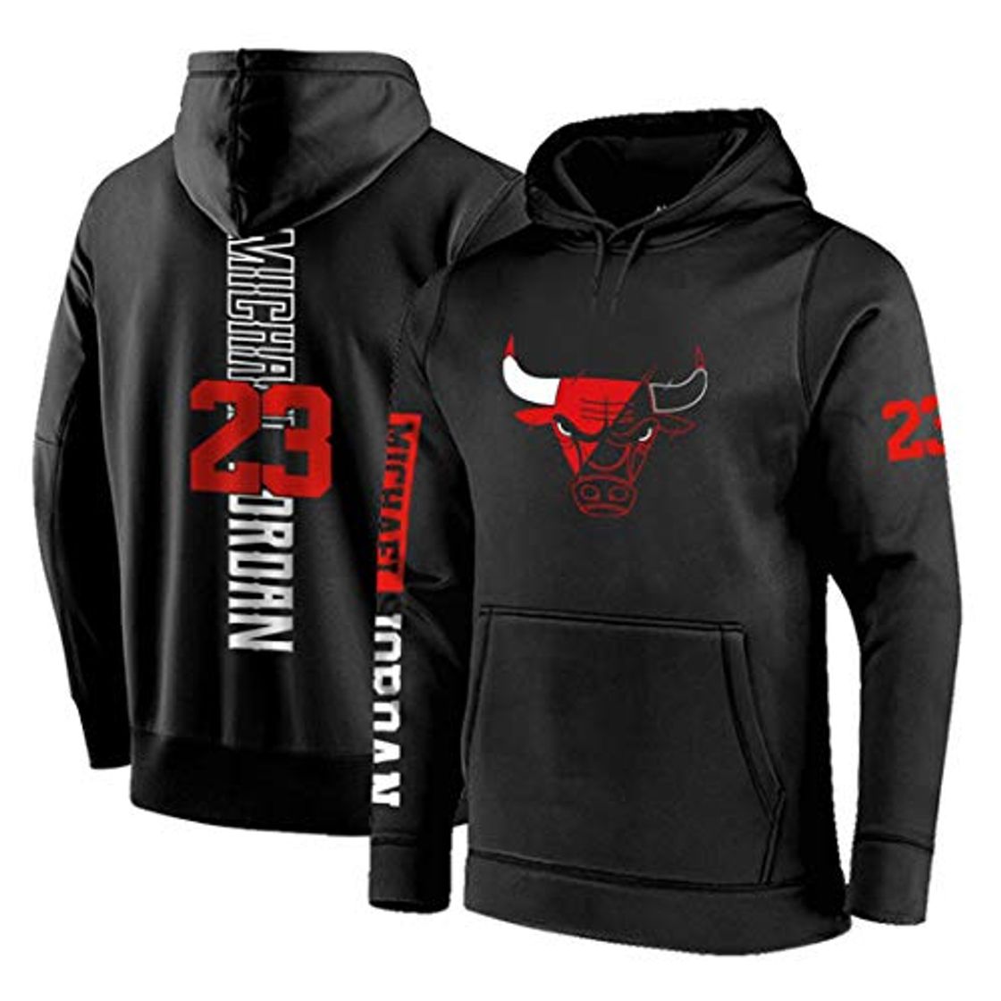 Fashion SHR-GCHAO Sudadera con Capucha De Baloncesto Masculino, Chicago Bulls # 23 Michael