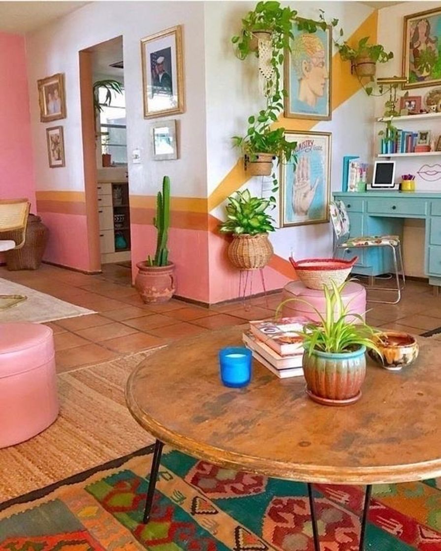 Social sala de estar colorida
