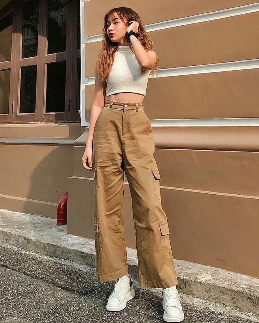 Fashion Calça baggy 