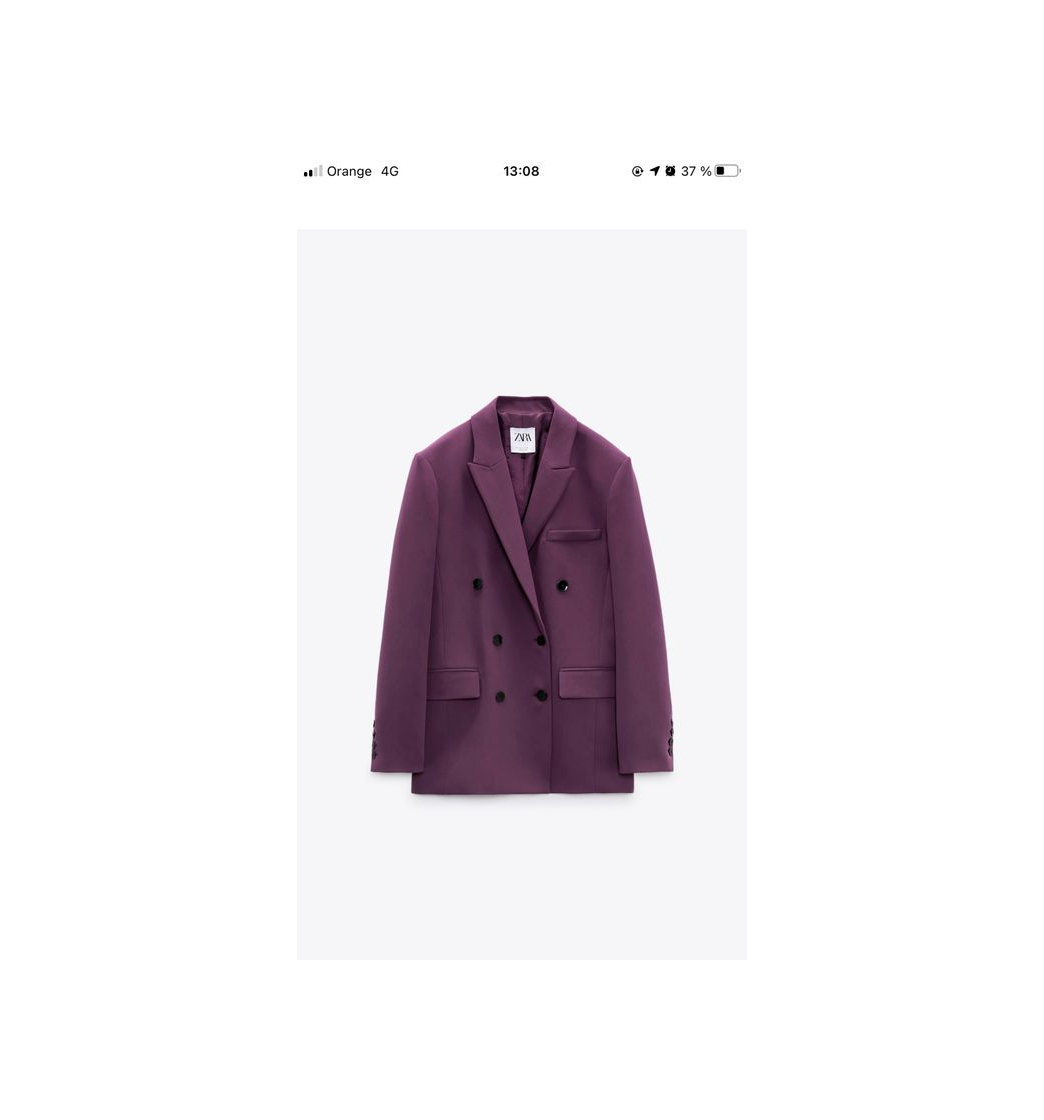 Fashion MENSWEAR STYLE BLAZER - Purple