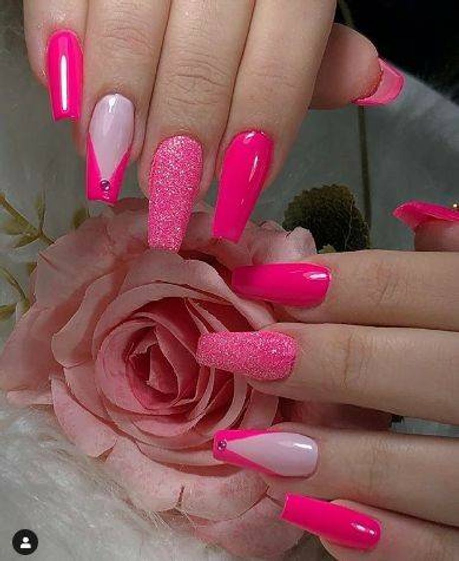 Moda Esmaltação rosa 💖