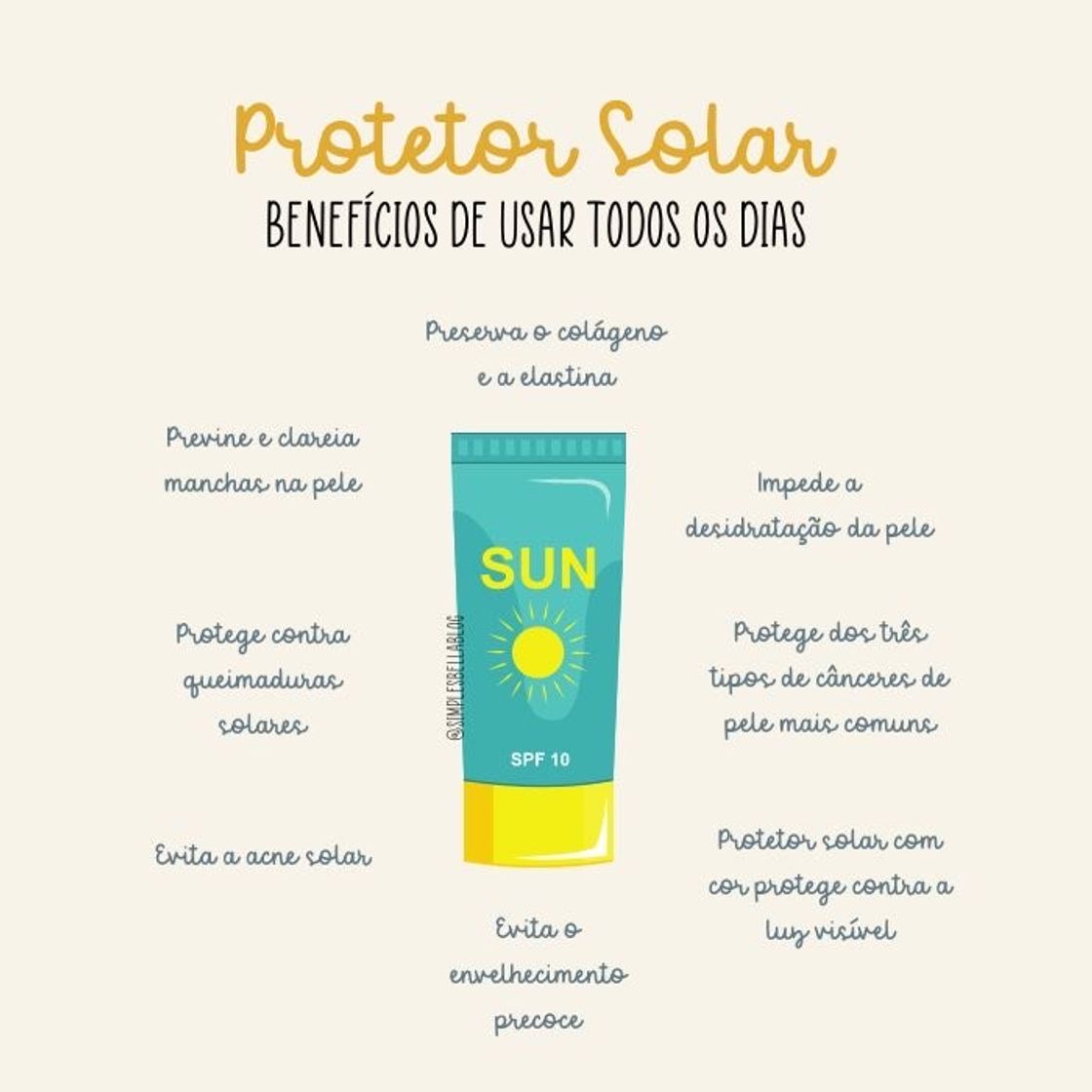 Moda Benefícios do Protetor Solar ☀️