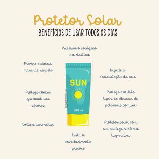 Benefícios do Protetor Solar ☀️