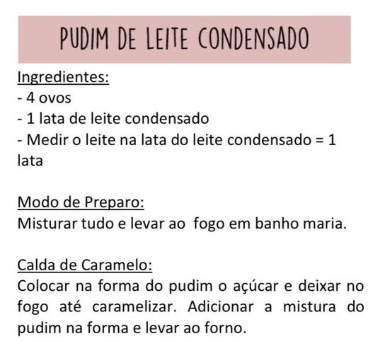 Pudim de Leite Condensado 🍮