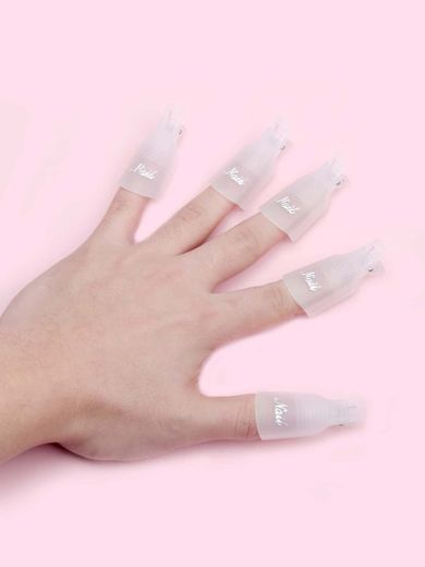 5 piezas clip removedor de esmalte de uñas