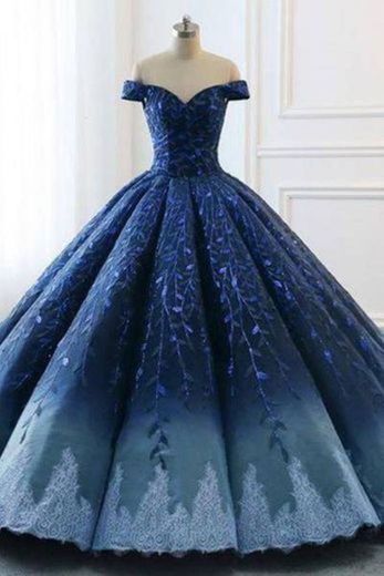 Vestido de princesa azul 