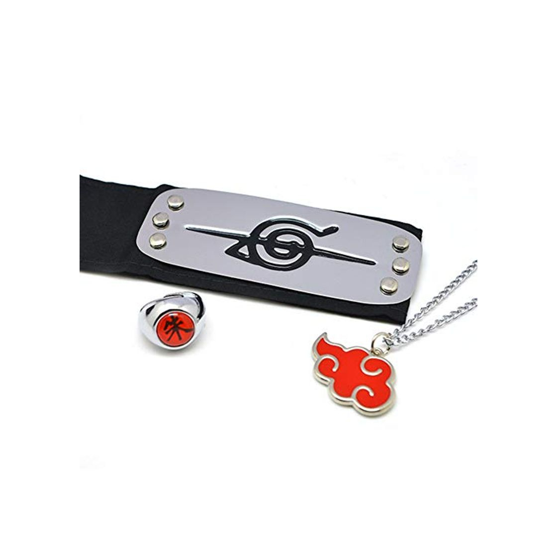 Moda Zhongyanxin Juego de 3 collares de Naruto de anime