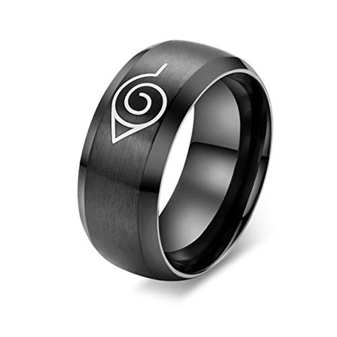 Moda Aohua - Anillo de acero inoxidable para hombre Stable Hot Anime Naruto