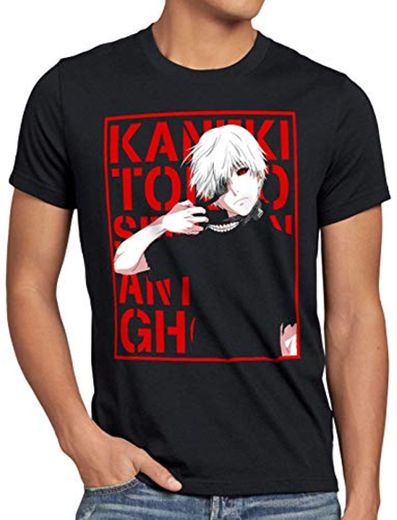 style3 Tokyo Fate Camiseta para Hombre T-Shirt Ghoul Kaneki Anime Manga, Talla