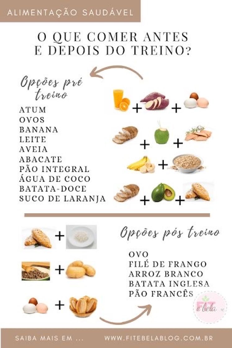 Moda 🥘 pré e pós treino