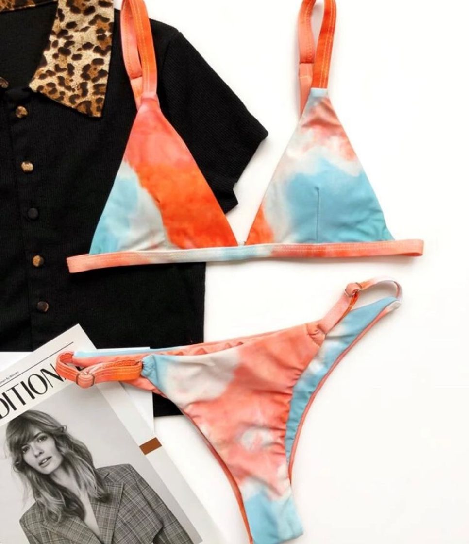 Social Azul e branco Nó tie Dye  elegante vestido 🦋