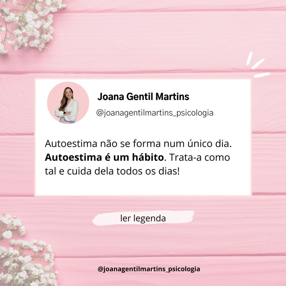 Moda Autoestima é um hábito 🤍