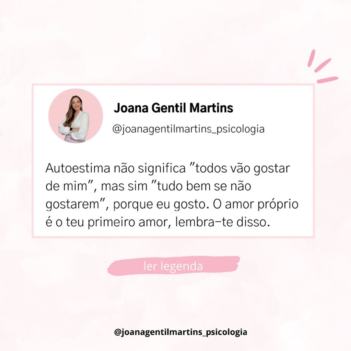 Moda O que é Autoestima 🤍