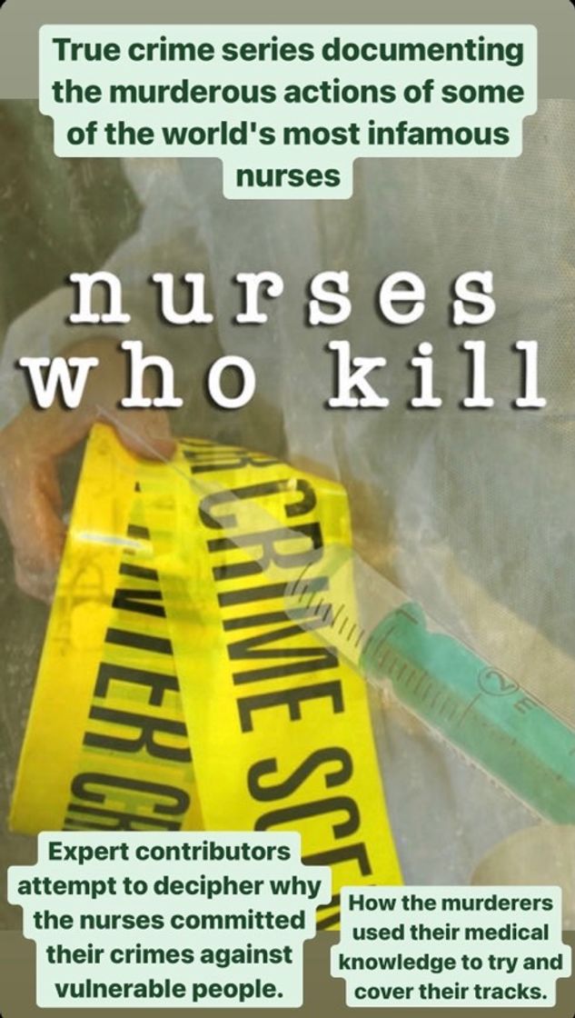 Serie Nurses Who Kill