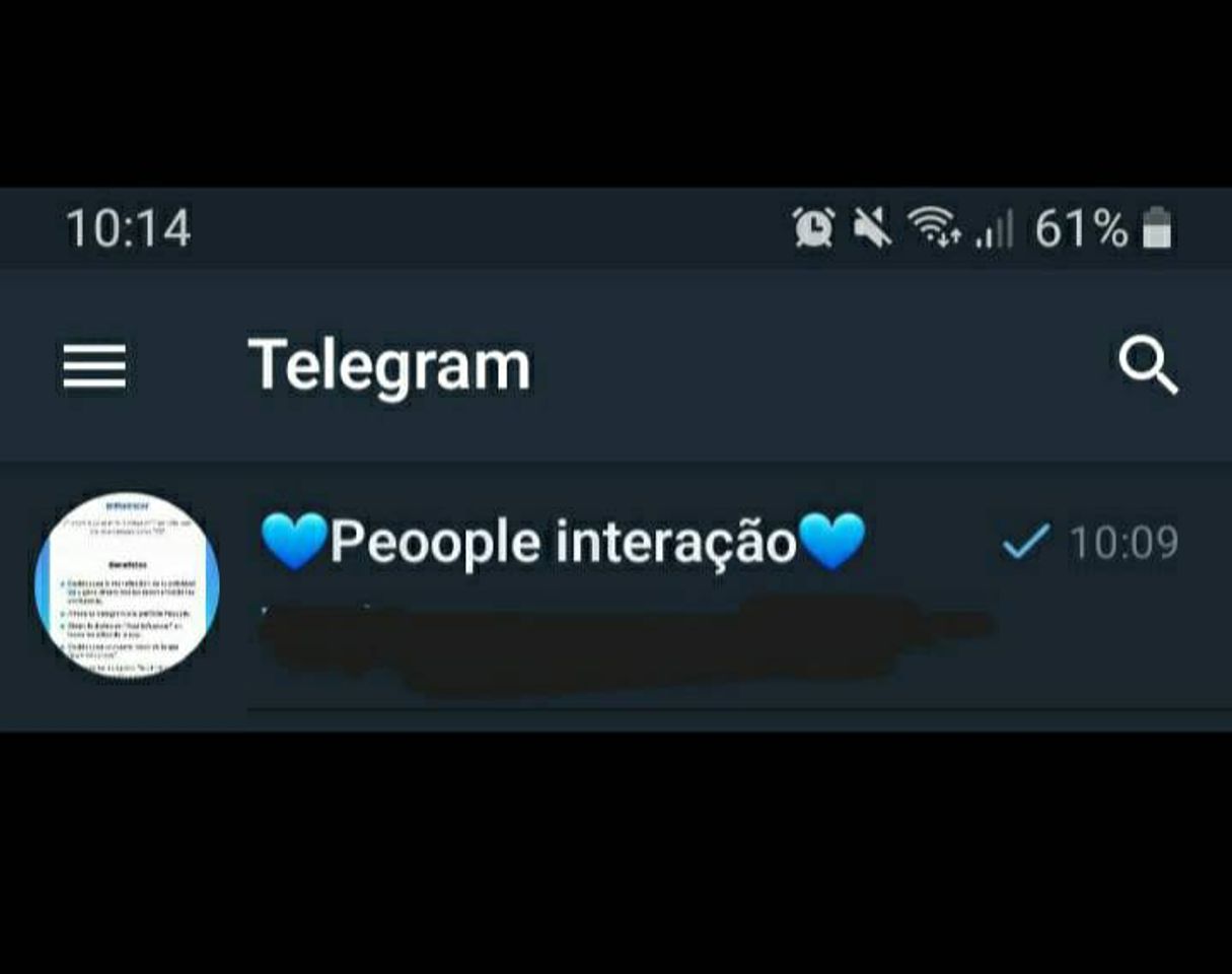 Moda Grupo para interação no Telegram