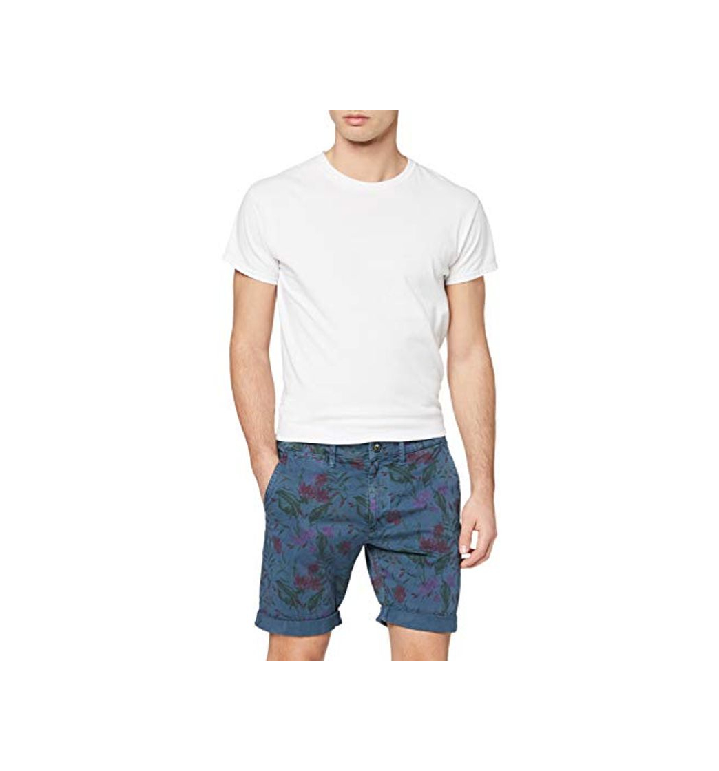 Moda Pepe Jeans MC Queen Short Floral Bañador, Azul