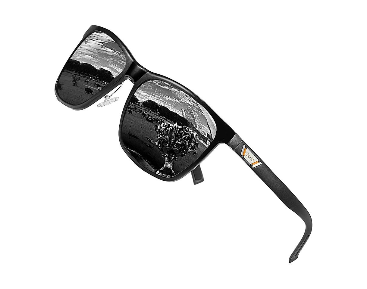 Product Duco Gafas de sol deportivas polarizadas para hombre con ultraligero y marco