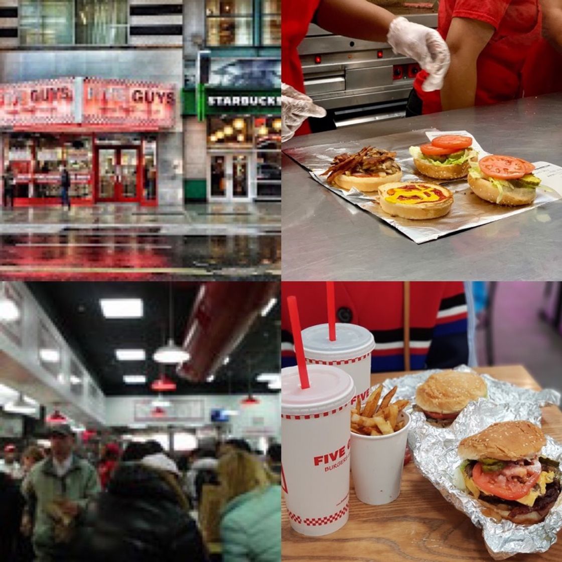 Restaurantes Five Guys Times Square