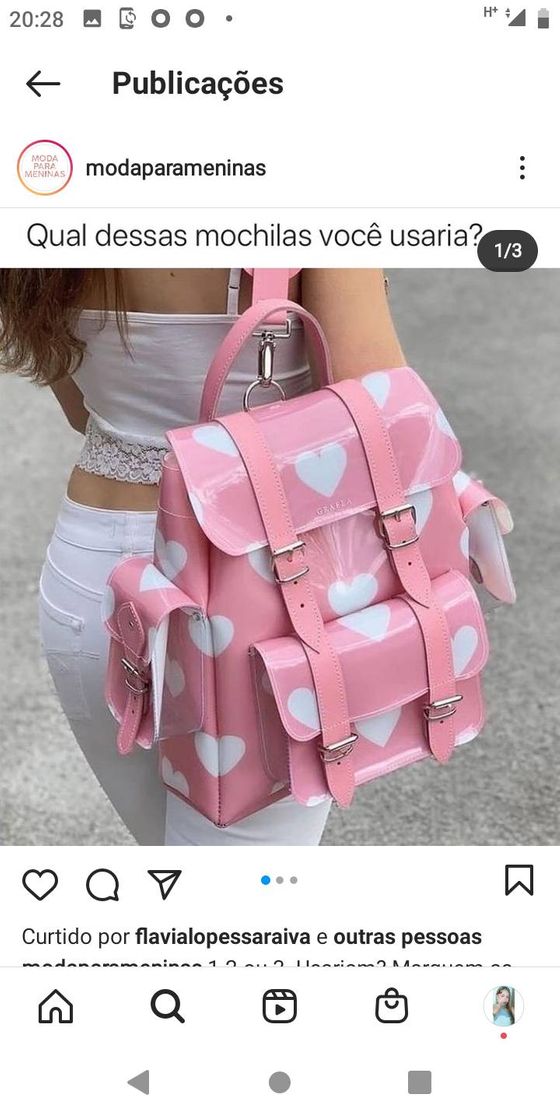 Social Bolsa rosa