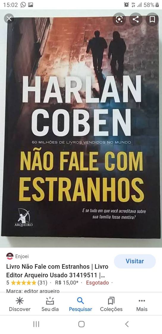 Book Não fale com estranhos
