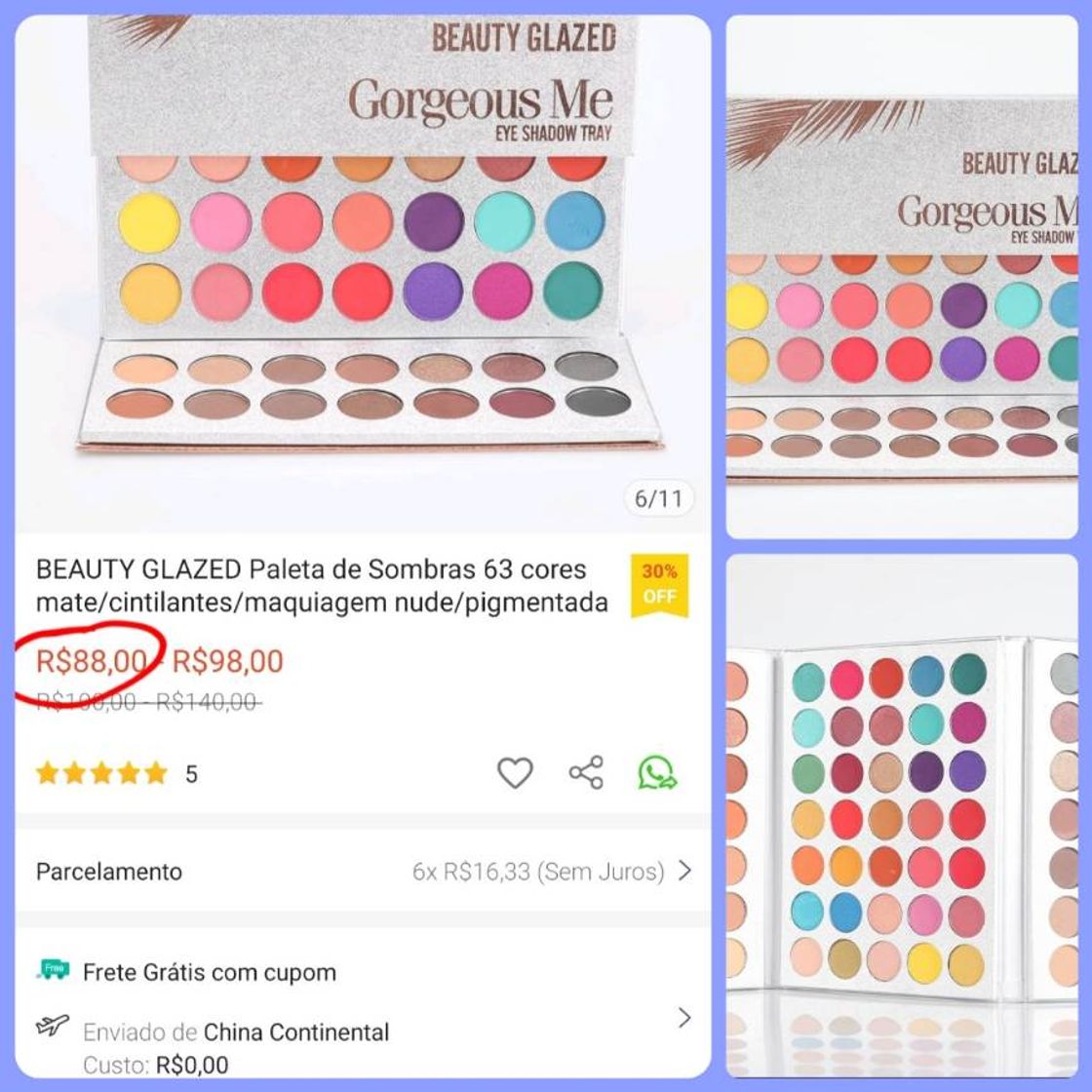 Social PALETA BEAUTY GLAZED - GORGEOUS ME. 