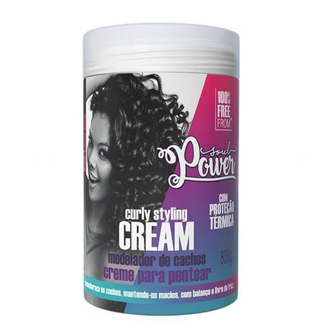 Moda Creme para Pentear Soul Power Curly Styling Cream Modelador 