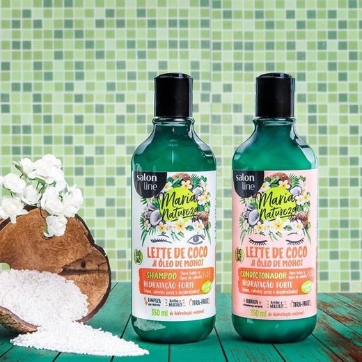 Kit Coco e Leite de Monoi Shampoo e Condicionador Maria Natureza