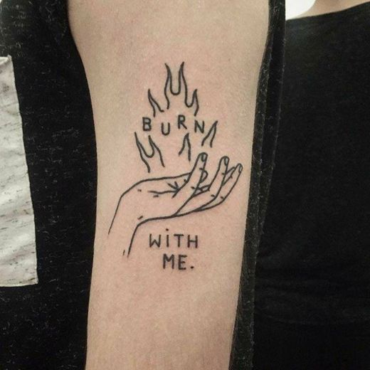 burning tattoo 