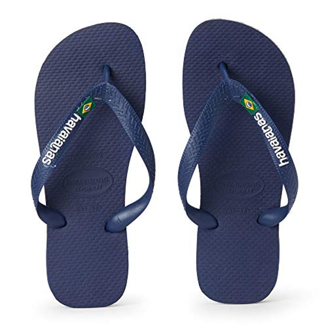 Fashion Havaianas Brasil Logo Chanclas Unisex adulto, Azul