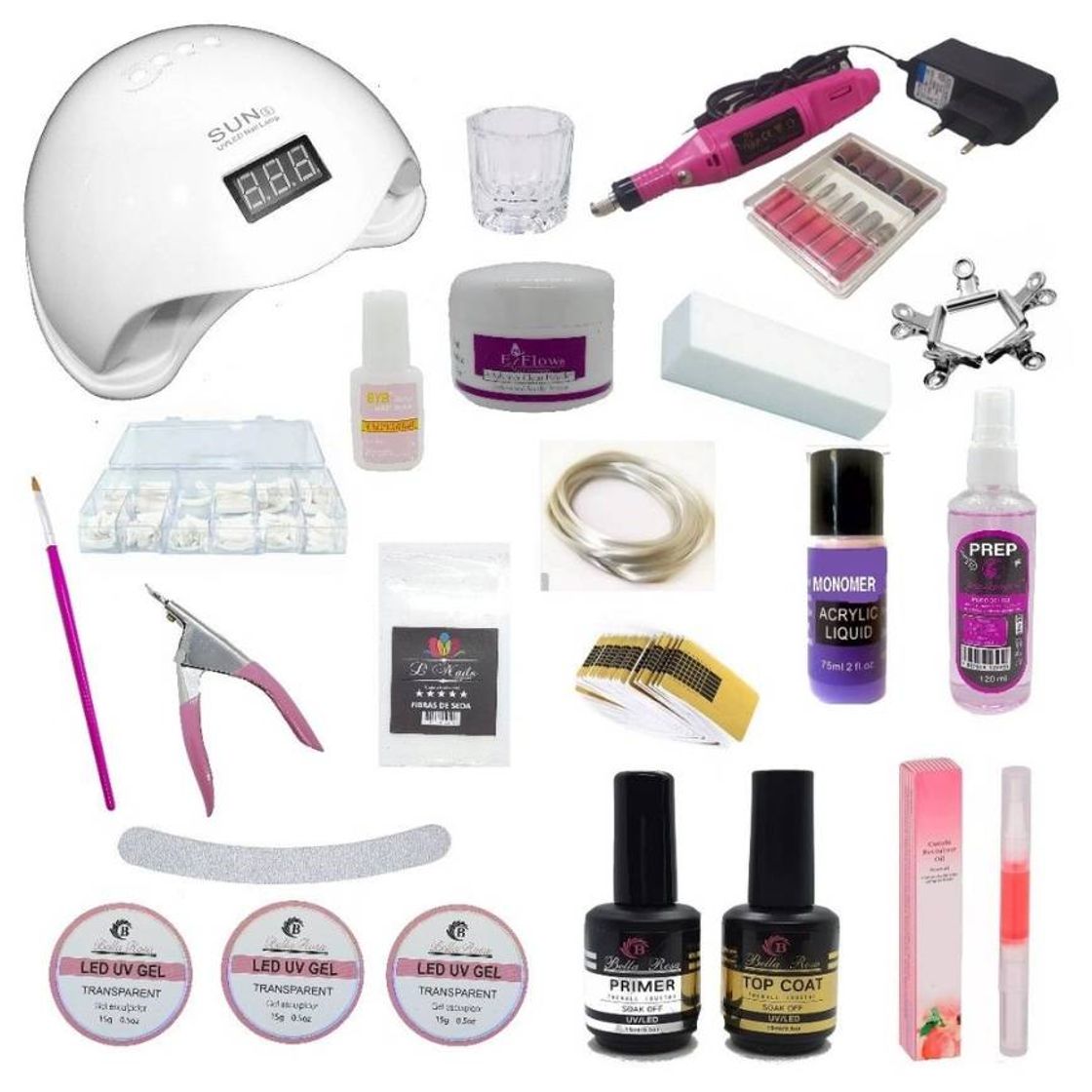 Moda Kit para fazer sua unha em gel. 