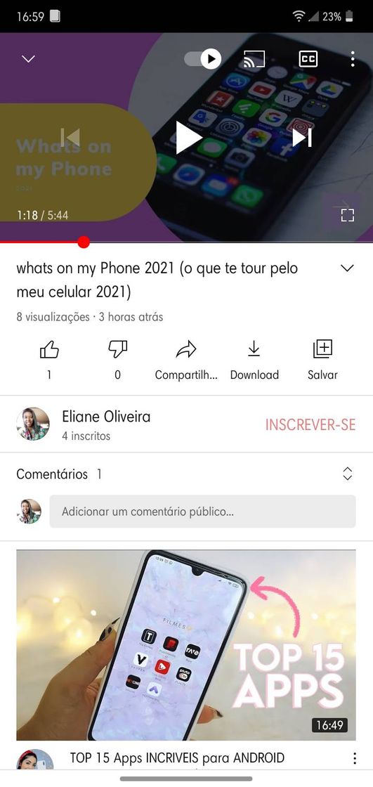 Moda Whats on my phone 2021( O que tem no meu celular 2021)