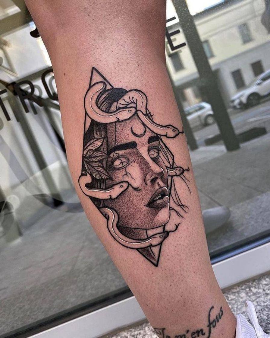 Fashion Medusa tattoo🐍🖤