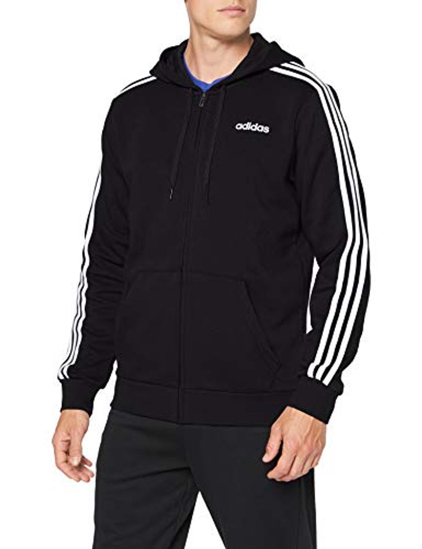 Moda adidas E 3S FZ FL Sudadera, Hombre, Black