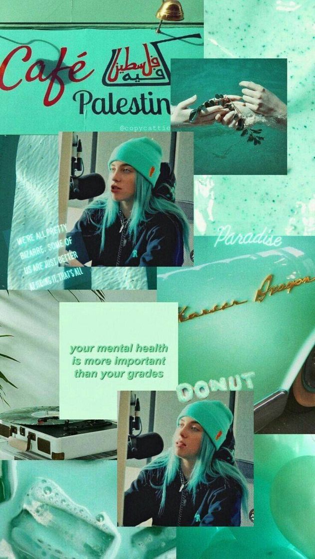 Moda Billie eilish green